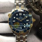 Swiss Omega Seamaster Diver 300M James Bond Replica Watch Two Tone Gold GB
